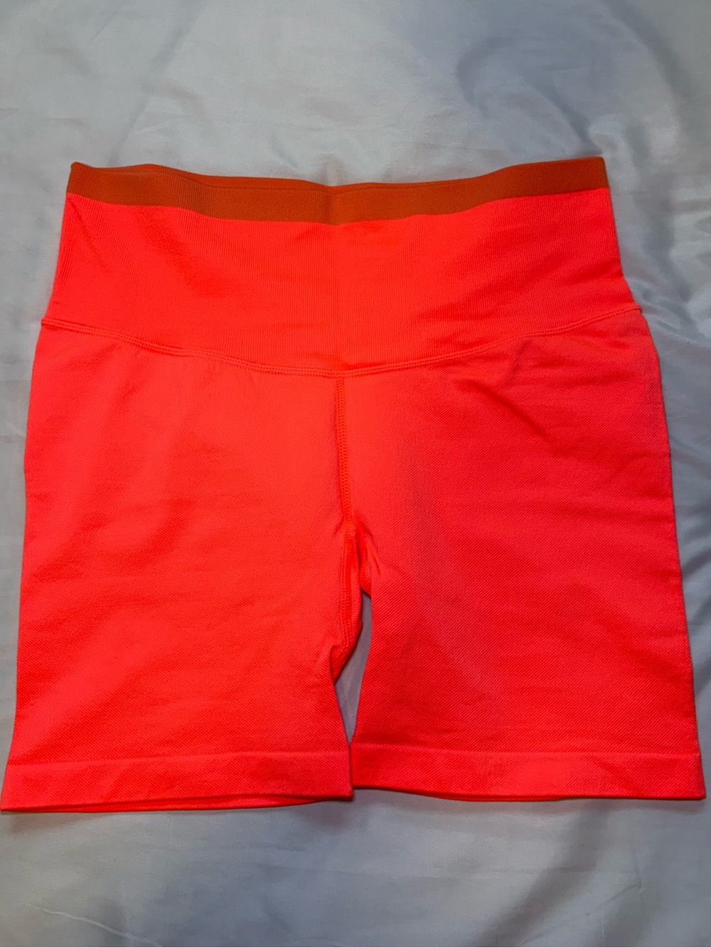 JoyLab Neon Coral High-Rise Bike Shorts